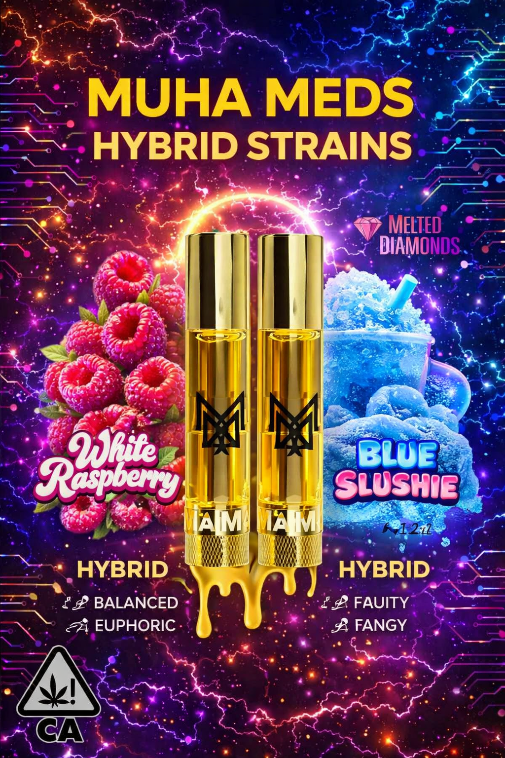 Premium Hybrid Strains by Muha Meds Muha Meds Hybrid Strains - Balanced Cannabis Products
