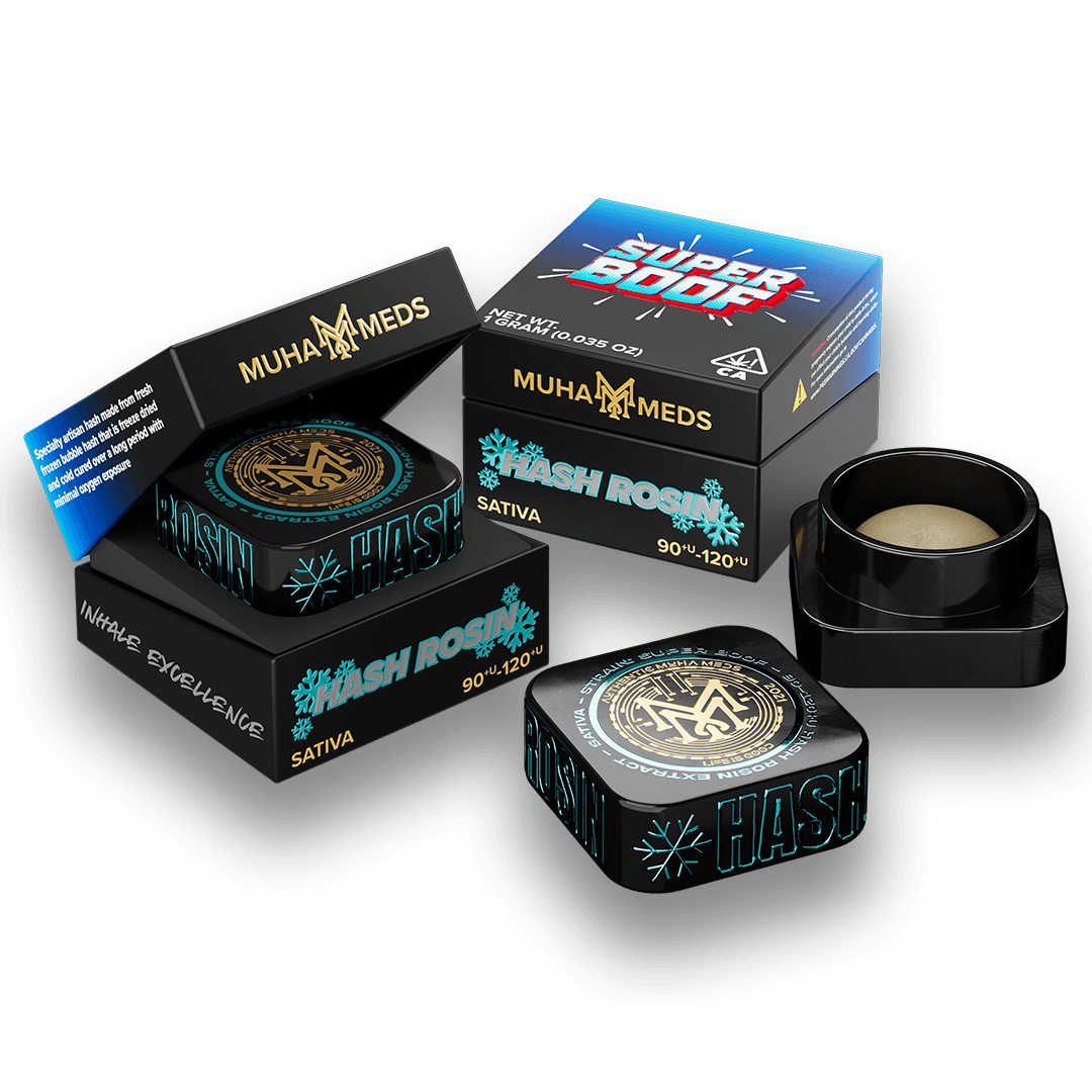 Muha Meds Hash Rosin Concentrate 1G - Premium Cannabis Concentrates | Dabs & Extracts | Lab-Tested