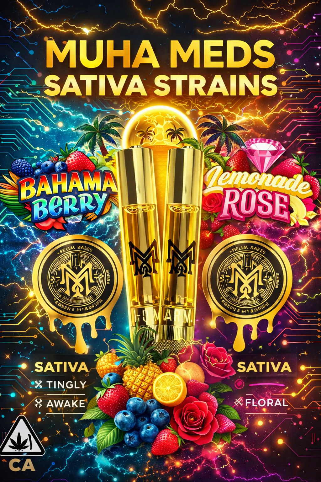 Premium Sativa Strains by Muha Meds Muha Meds Sativa Strains - Energizing Cannabis Products