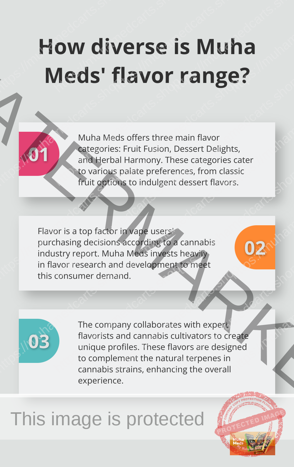 Infographic: How diverse is Muha Meds' flavor range? - muha meds carts flavors