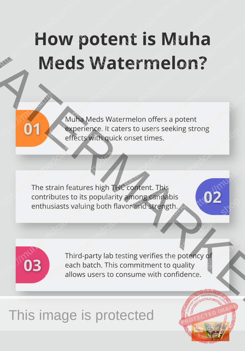 Infographic: How potent is Muha Meds Watermelon?